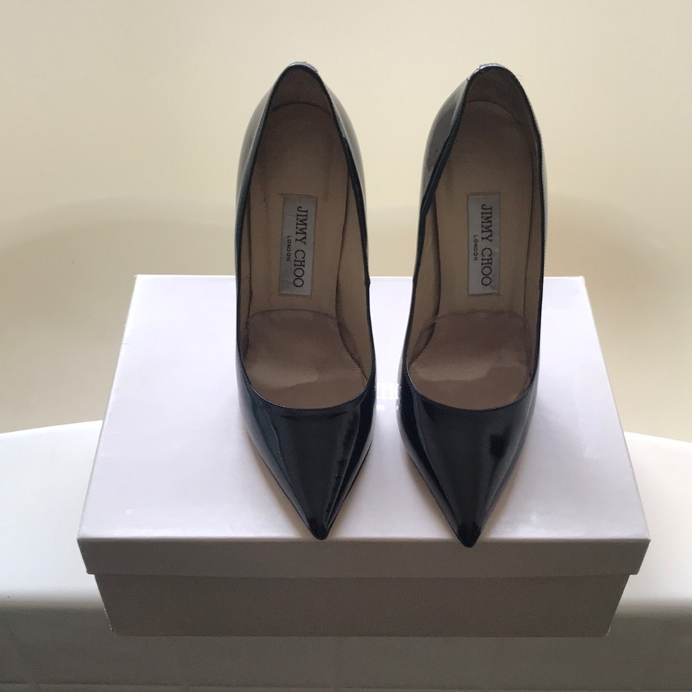 Jimmy Choo Black Patent Anouk